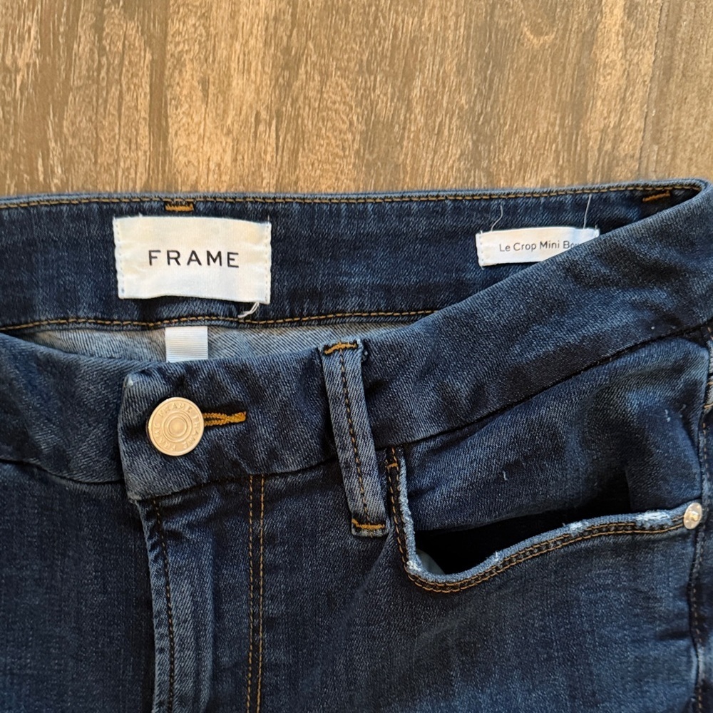 Frame Le Crop Mini Boot Mid-rise Jeans - Picture 2 of 11